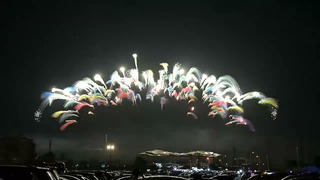 Professional fireworks display effects video